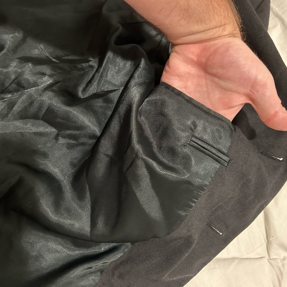 Mens Black Sports Coat Claiborne Exclusive for Macy’s Size 44R - Picture 5 of 12